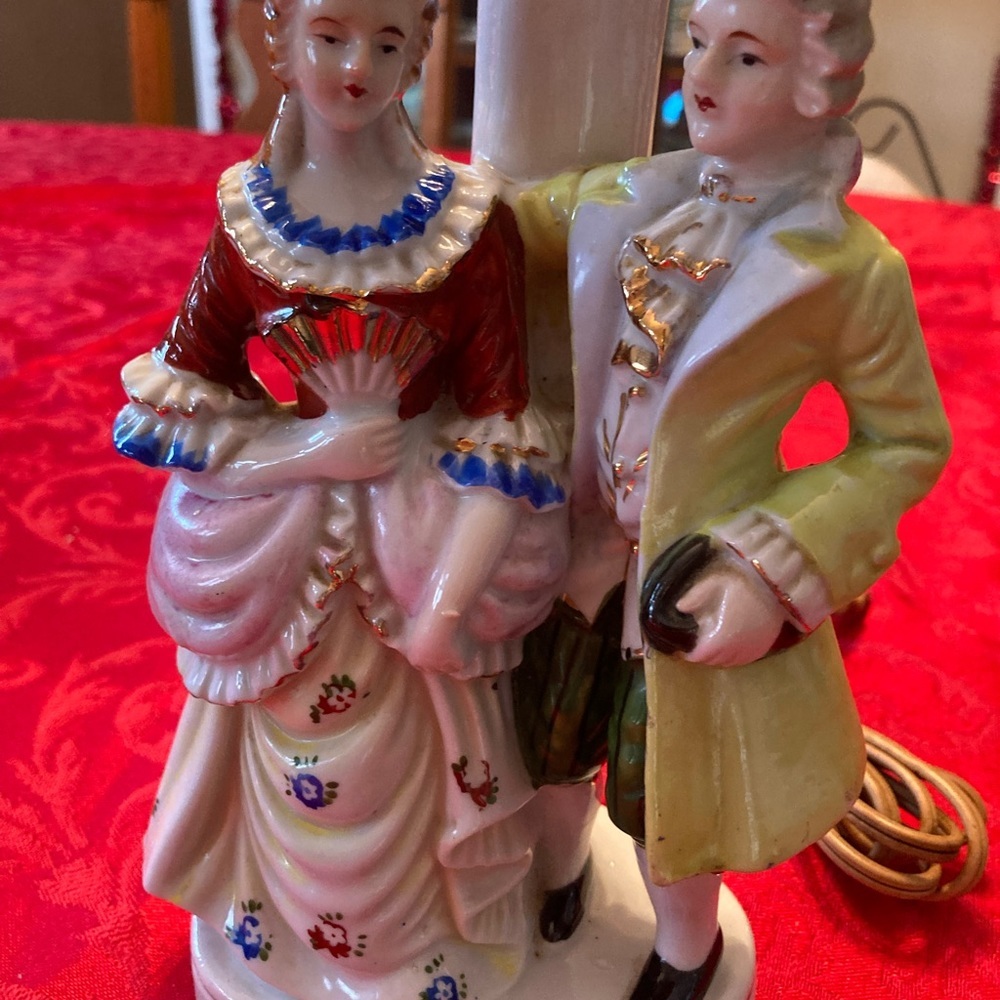 Vintage King Louie and Antonette Lamp